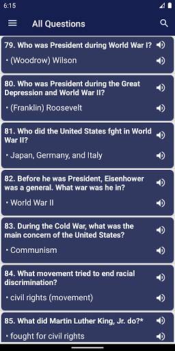 US Citizenship Test 2024 screenshot 1