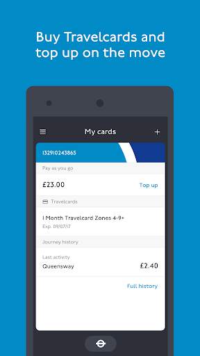 TfL Oyster and contactless screenshot 2