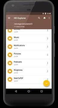 إدارة الملفات - HD Explorer 6 تصوير الشاشة