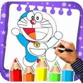 How To Draw Doraemon cartoon icon