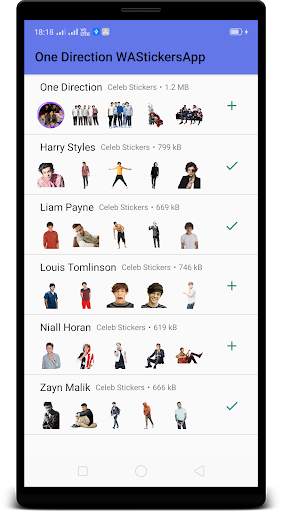 One Direction WAStickerApps : Stickers 4 Whatsapp screenshot 1