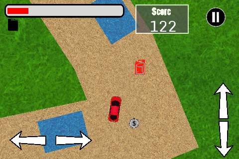Turbo Car Racing - Out of gas screenshot 2