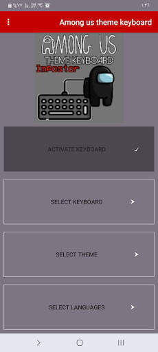 Among us theme keyboard screenshot 1