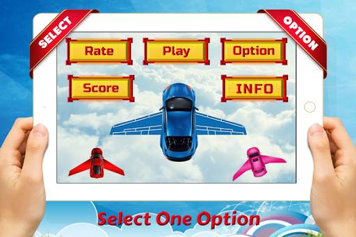 Flying Car Racing Simulator 1 تصوير الشاشة