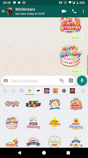 Happy Birthday Stickers for WhatsApp WAStickerApps screenshot 4