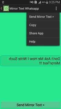 Mirror Text For Whatsapp screenshot 3