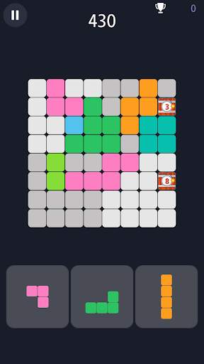 LudoBlock - Square Color Tile Break Puzzle 3D screenshot 1