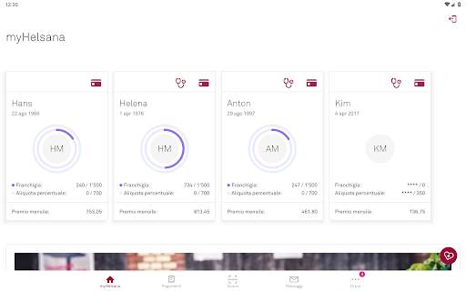 myHelsana screenshot 1