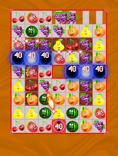 Cartoon Funny Fruit . Match 3 screenshot 3