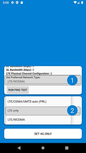 4G LTE Only Network Pro screenshot 1