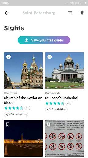 Saint Petersburg Travel Guide in English with map screenshot 3