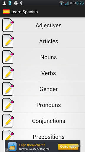 Spanish Exercise screenshot 2