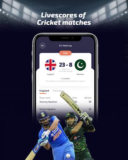 Live Soccer Score & Cricket TV screenshot 12