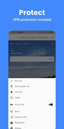 Vortex Browser: VPN & Ad-Block screenshot 1