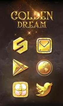Golden Dream GO Launcher Theme screenshot 2