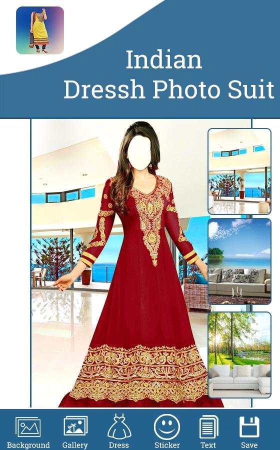 Indian Dress Photo Suit 5 تصوير الشاشة