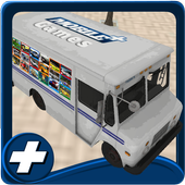 Game Shop Delivery Truck Free icon