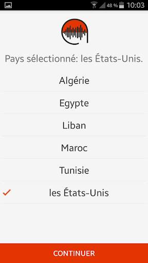Radroid - Radio sur Android screenshot 1