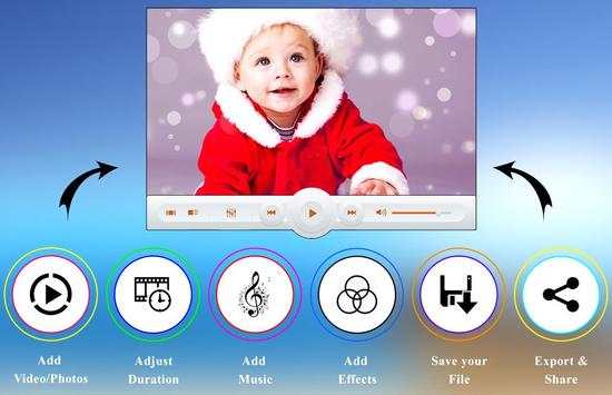 Photo Video Music - Baby Photo screenshot 1