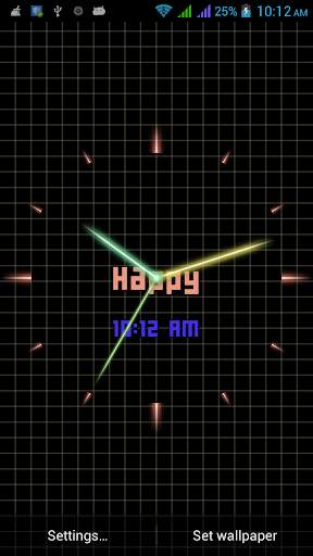 Laser Analog Clock Free स्क्रीनशॉट 6