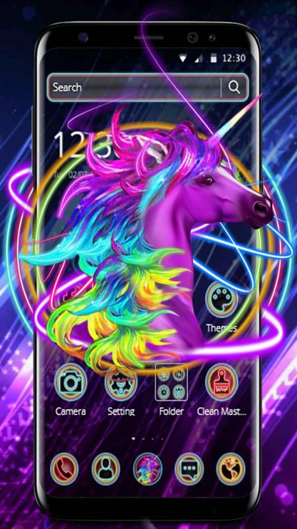 Pink Neon Unicorn Theme screenshot 2