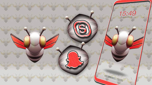 Robot Bee Launcher Theme screenshot 2