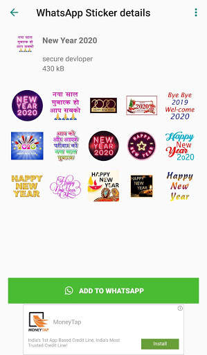 New Year Sticker for Whatsapp - WAStickerApps screenshot 4