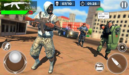 US Police Fire Free Unknown Battlegrounds Squad screenshot 6