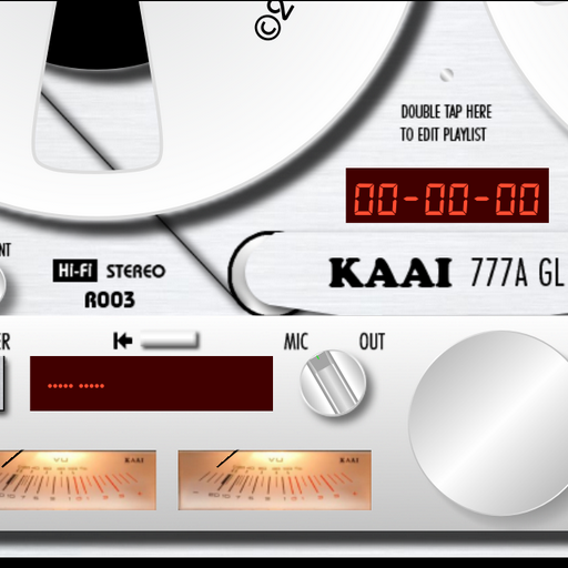 KAAI 777A GL perk folder track player vintage reel icon