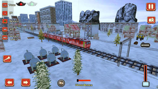 Euro train Drive Winter screenshot 2