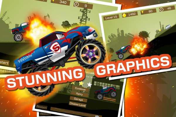 Mad Truck 2 -- physics monster truck hit zombie screenshot 2