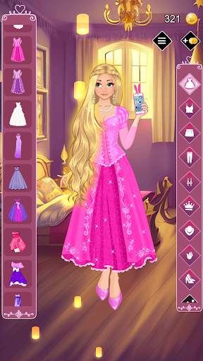 Golden princess dress up game screenshot 6