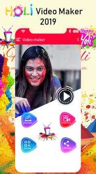 Happy Holi Video Maker screenshot 1