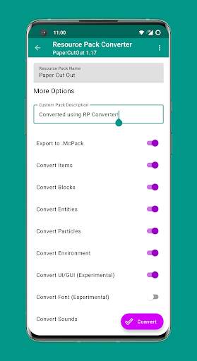 Resource Pack Converter for MC screenshot 2