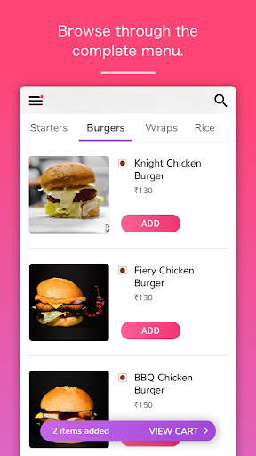 Knight Bite - Order Food Online screenshot 2