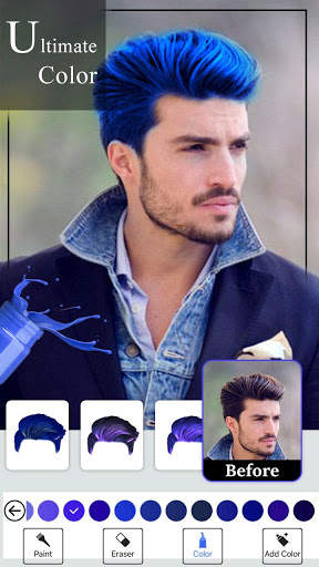 Color Hairstyles For Men & Women : Photo Editor screenshot 5