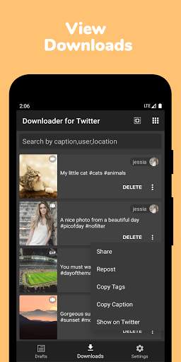 Video Download and Repost for Twitter - Save Gif screenshot 2