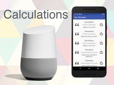 Actions list for Google Home (Google Home mini) screenshot 3