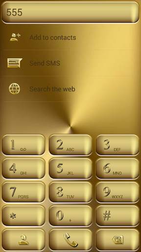 Dialer Solid Gold Theme for Drupe and ExDialer screenshot 2