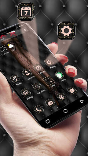 APUS Launcher  Lace Girl Theme screenshot 4