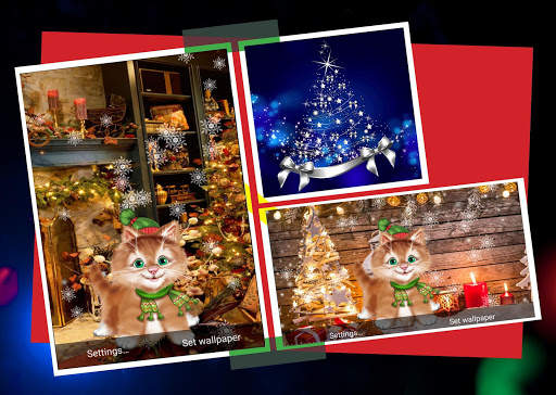 Winter Kitty Live Wallpaper screenshot 2