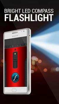 Bright Led Compass Flashlight screenshot 1