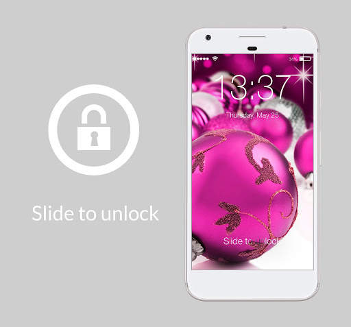 Colorful Christmas Ornaments Holiday PIN Lock screenshot 5