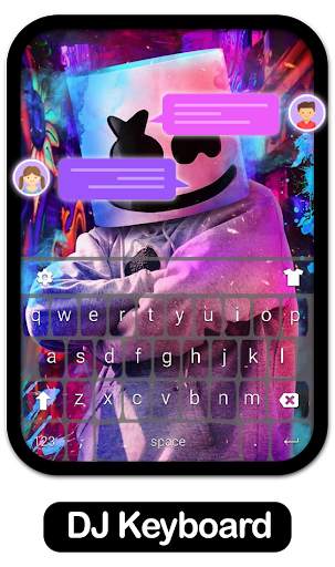 DJ Purple Keyboard for iPhone 11 screenshot 4