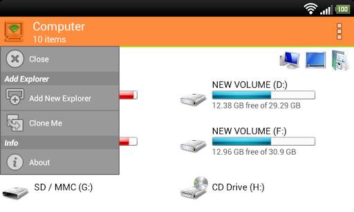 WiFi PC File Explorer Pro screenshot 3