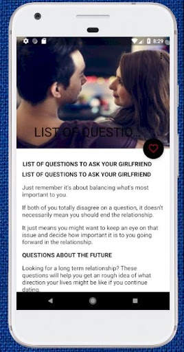 Questions To Ask Your Girlfriend, Crush screenshot 2