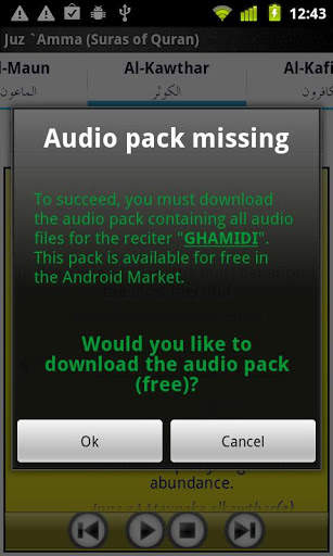 Audio Pack (Ali Hudhaify) screenshot 1