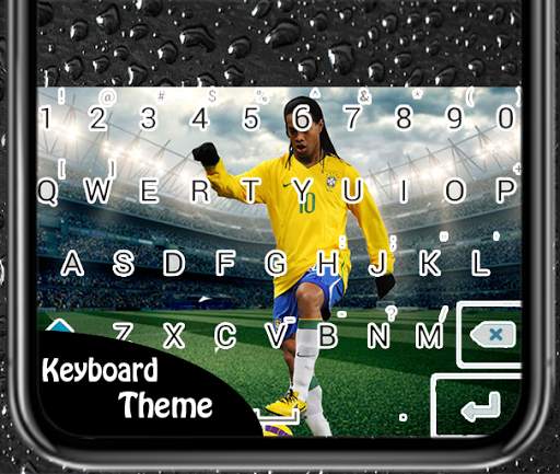 Keyboard of Ronaldinho Simple Theme screenshot 1