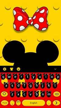 Cute Micky Bow keyboard Theme screenshot 2