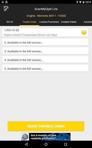 ScanMyOpel Lite screenshot 10